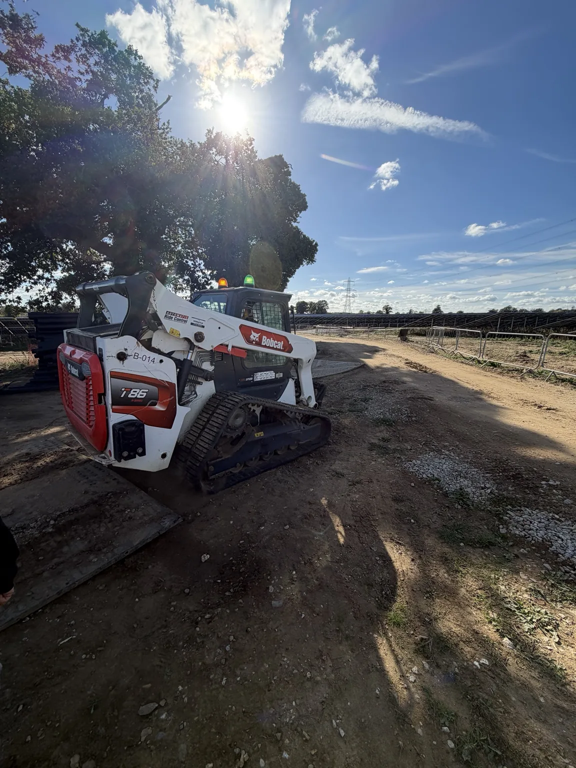 Bobcat T86 reassembled after track motor replacement