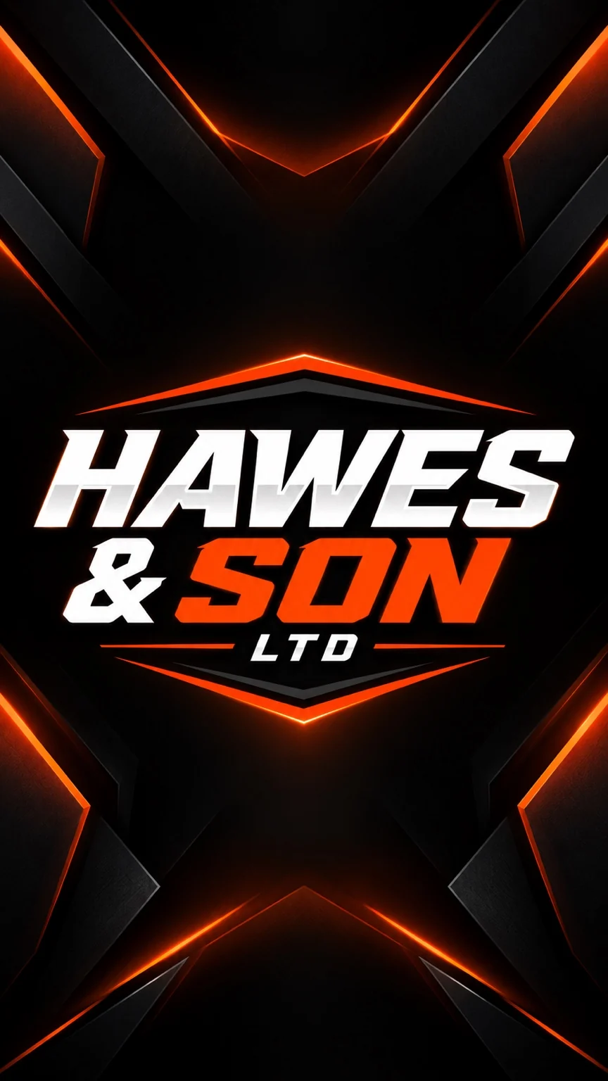 Hawes & Son Ltd black and orange brand graphic